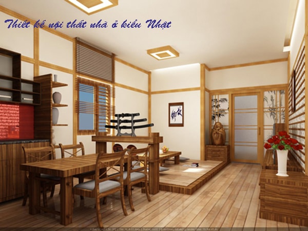 Thiết kế nội thất nhà ở kiểu Nhật ưu tiên màu đất